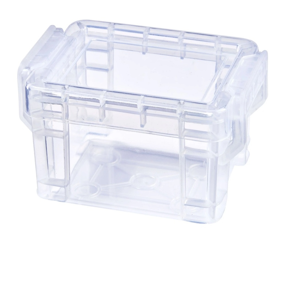 Pen + Gear Clear Plastic Pixie Storage Box Desktop Organizer NWT